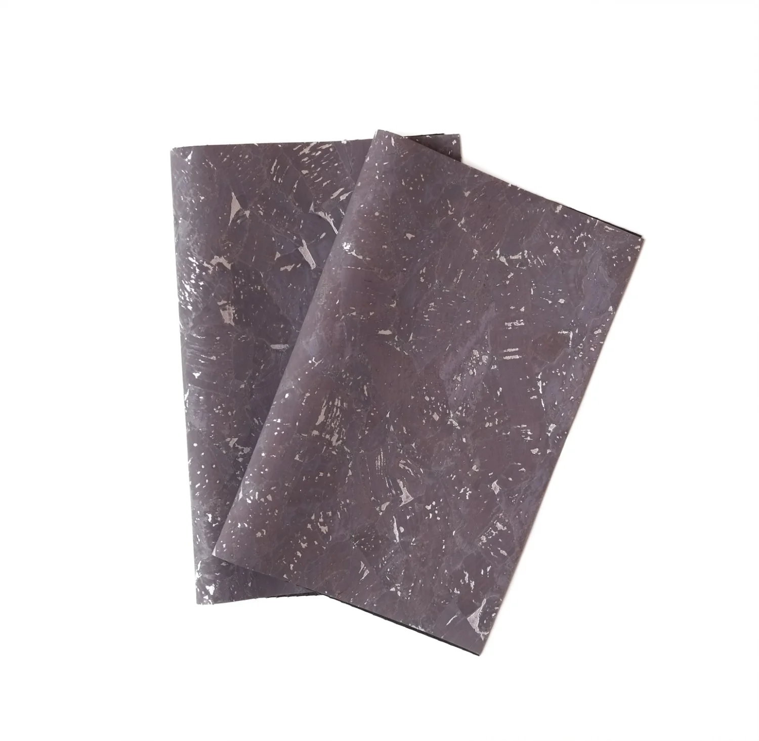 Korkleder Cluster Grau Muster